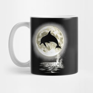 Dolphin Dancing in Moonlight Mug